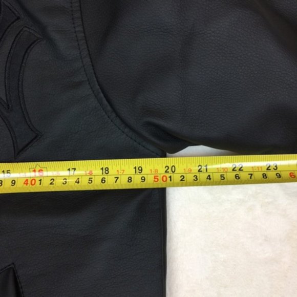 Yankees Faux Leather Hooded Quilt Bomber Jacket S - Picture 7 of 8